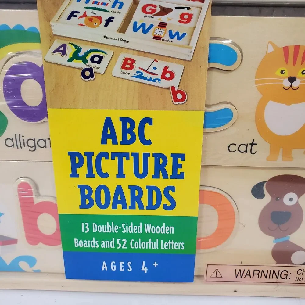 Melissa And Doug ABC Picture Board  Wooden Classic Toy 4And Up